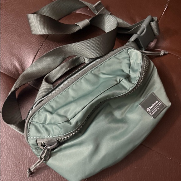 lululemon athletica Handbags - Lululemon Athletica Sage Green Belt Bag
